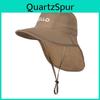 Childrens Cartoon Sun Hat With Wide Brim And Neck Cover For Outdoor Sun Protection