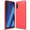 Coque de Protection - PROSHOP - Samsung Galaxy A70 - Souple - Fibre de carbone - Rouge