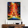 World Famous Street Scenery Canvas s Night Scene Canvas Picture European Oil  Print for Living Room Wall Decor