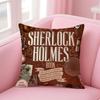Tv Suspenseful SSherlock HHolmes Cushion Cover Pillow Case Soft Skin Friendly Fabric Comfort  Concealed Zipper
