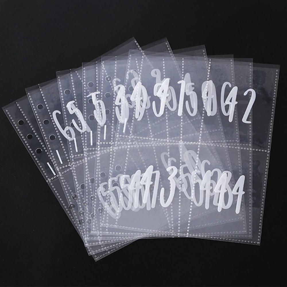 

4 Pocket Money Challenge Envelopes 1~100 Numbers Insertion Envelopes Money Pockets Refill Pages 25pcs