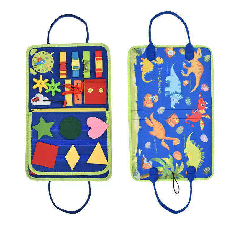 Montessori Felt Learning Busy Board for Baby Early Education and Dressing Training