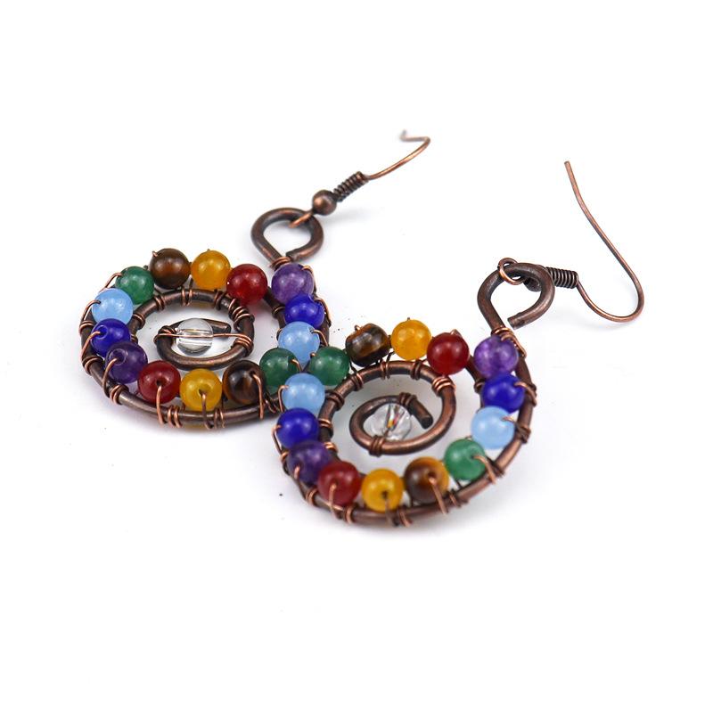 

Source Vintage Handmade Winding Colorful Crystal Beads Conch Earrings Earrings Earrings Screw Earrings E13