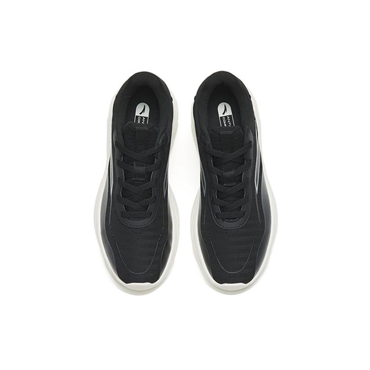 Anta Textile, Synthetic Leather Cushioning Slip Resistant Abrasion Resistant Low Top Training Shoes Men's Black White 112247715-4