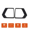 Glossy Piano Black Front Fog Light Frame Trim For Hyundai Santa Cruz +