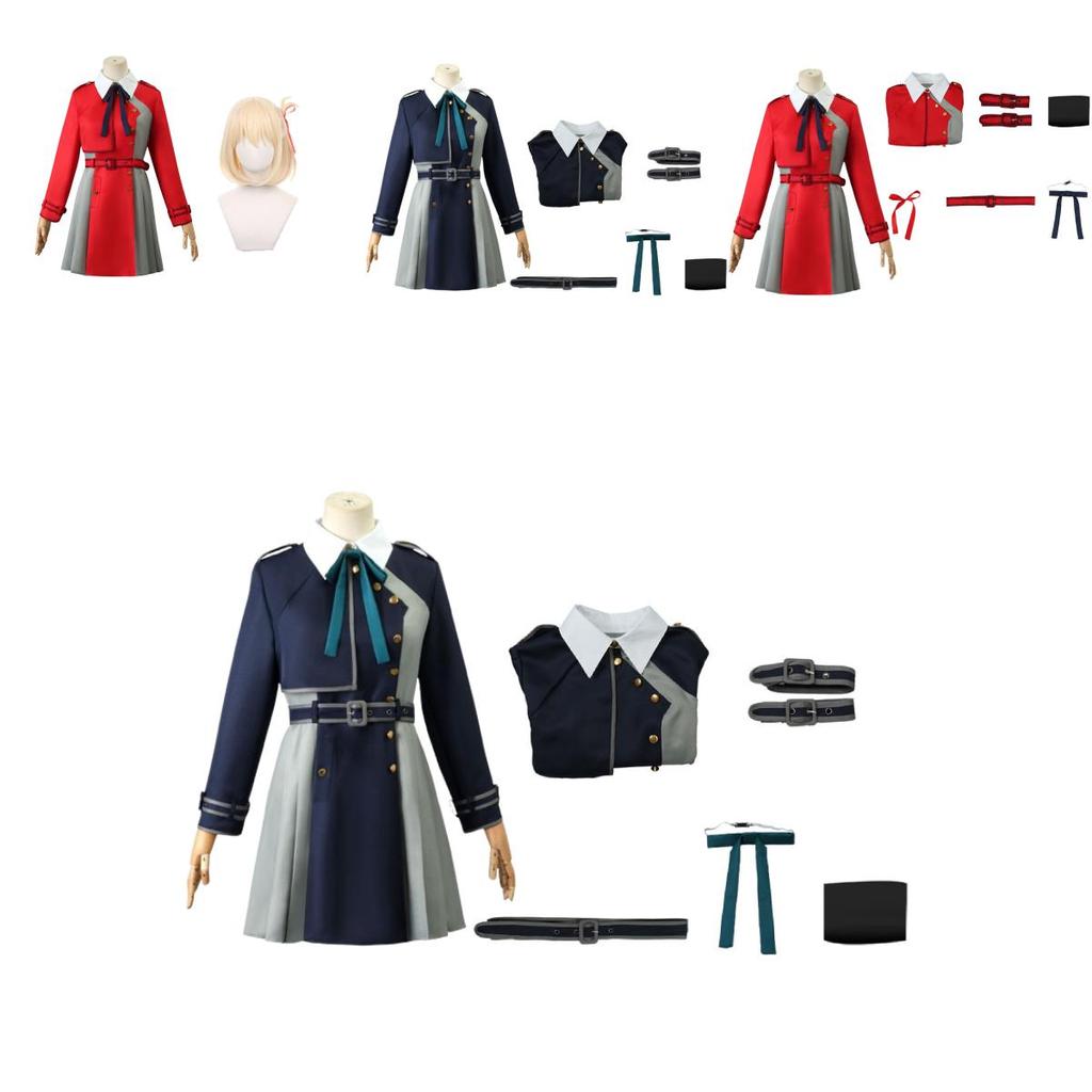 Lycoris Recoil Cosplay Costume With Polyester Fabric For Anime Conventions And Halloween