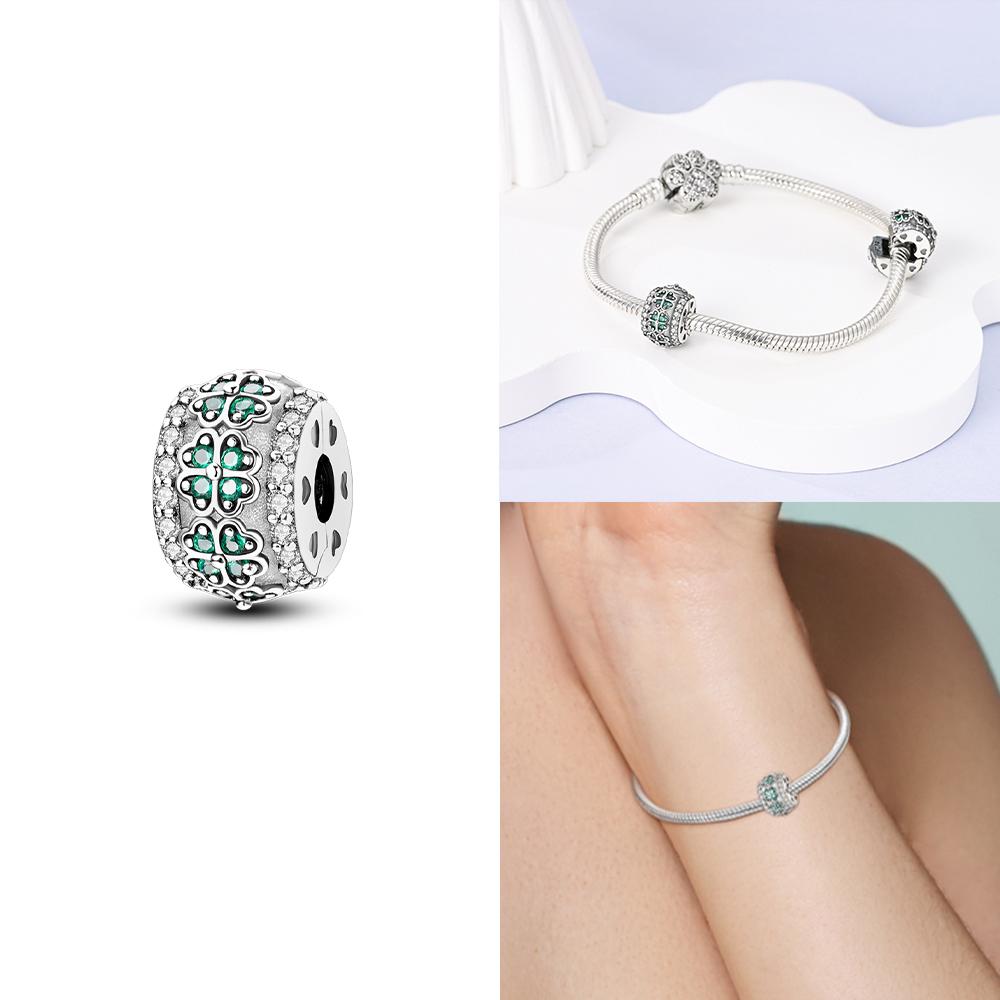 New Charms Bead Copper Pink Butterfly Luminous Firefly Dangle Fit Bangle Bracelet Necklace Diy Jewelry Women Gift