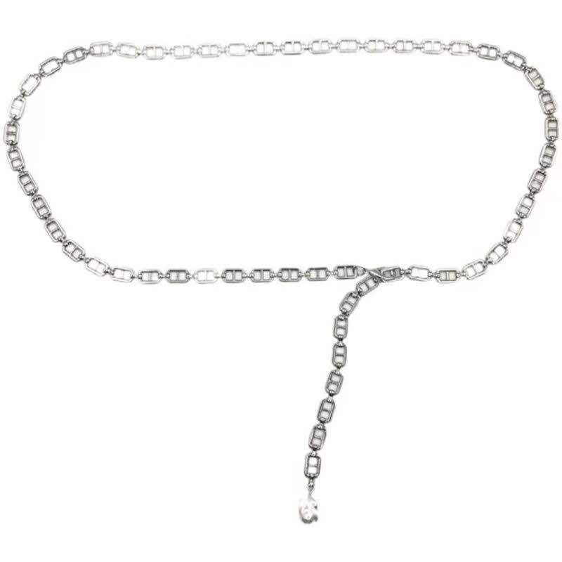 Women's New Trendy Skirt Sweater Waist-tightening Chain Waist-tightening Simple Versatile Waist-decorative Body Chain