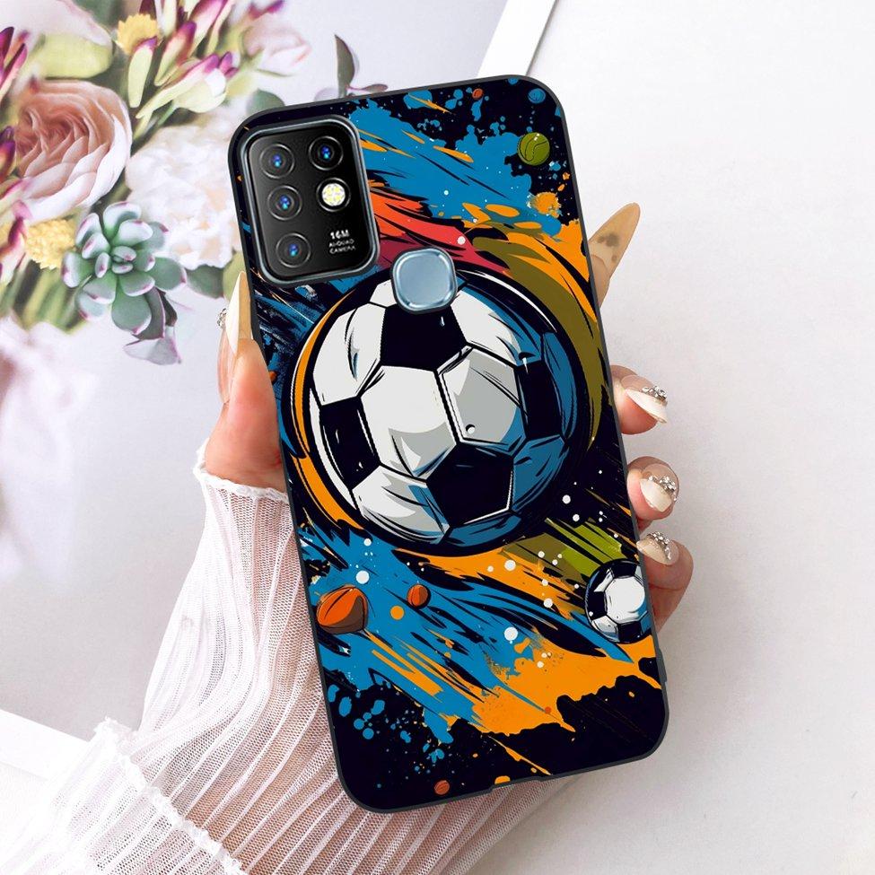 Case For Infinix Hot 10 Cover Aesthetic Cute Cat Fashion Funny Painted Bumper For Infinix Hot10 X682B X682C Casing