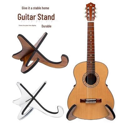 Multi-Instrument Wooden Folding Stand for Guitar, Violin, Kalimba, and Classical Instruments