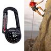 Portable Aluminum Alloy Carabiner with Compasses & Thermometer Camping Accessory