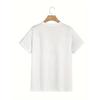 Men'S Short-Sleeve T-Shirt with Coconut Tree Print for Outdoor Sports, Featuring a Round Neck And Graphic Design