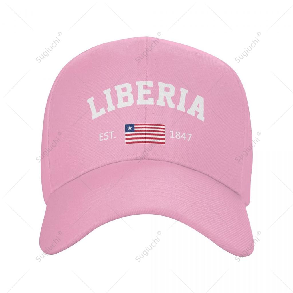 Baseball Cap Liberia EST Independence Day Wild Sun Shade Peaked Adjustable Outdoor Caps