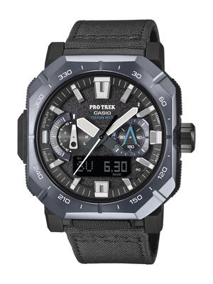 Pro Trek Ur med Solenergi Miljøvenligt Safirblå [Casio] "Climber Line" Bluetooth, Radiostyret Strøm, Materialer, Glas,