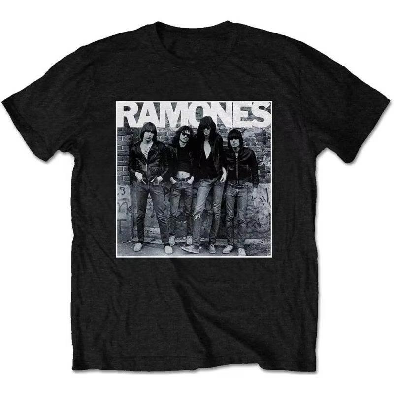 Hot Sale Punk Rock Band Ramones Graphic Print TShirt Unisex Unisex Summer New Tee Streetwear Style Cotton Solf Casual Oversized Top