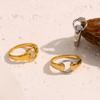 MamacitaSlay Daily Simple Design 18K Gold Plated Silver Color Titanium Rings women trendy women's stainless steel jewelry
