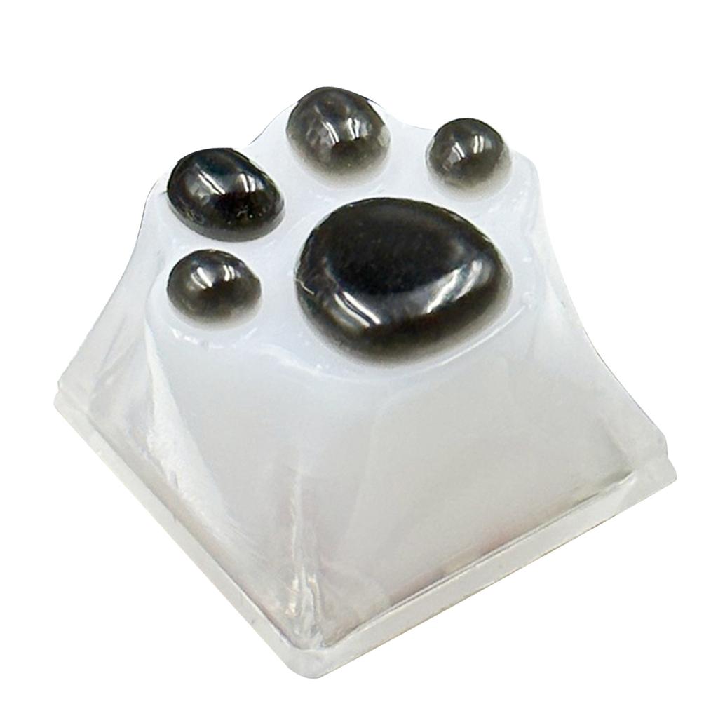 Lovely Cat Claw Resin Keycap for Mechanical Keyboard with Backlights Computer Keyboard Keycaps Replaces