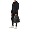 Emporio Armani FW22 Essentials Solid High-Waisted Tapered Knit Joggers Men Bottoms Black 8N1P721-JBTZ1-0999