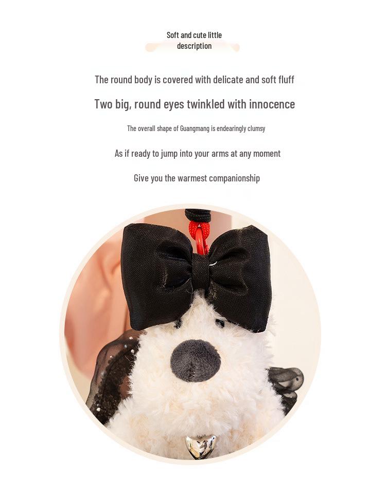 Cute West Highland Terrier Puppy Plush Keychain Bag Charm Gift for Girls