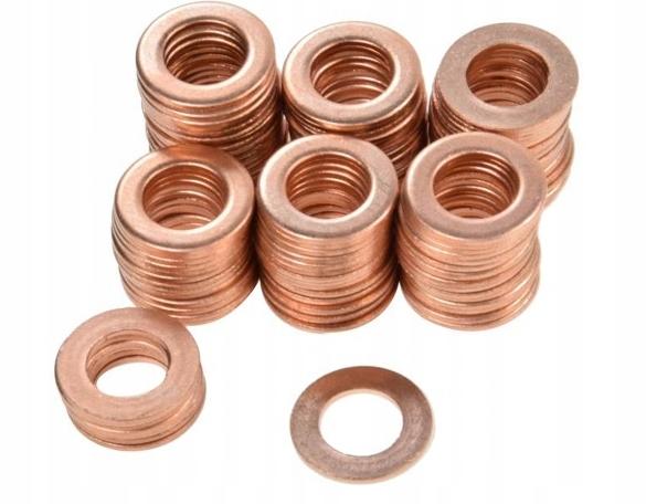 Copper Washer Fi8X14 Pack Of 100 Pcs C360 C330