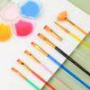 6/20 Peças Conjunto de Pincéis de Nylon Coloridos Pincel para Tinta a Aquarela Acrílica Pincéis Coloridos Profissionais para Pintura a Óleo Papelaria