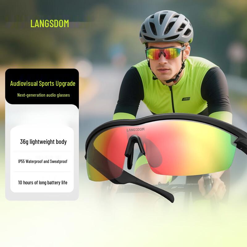 Lanston AirNora Open-Ear Sports Audio Glasses