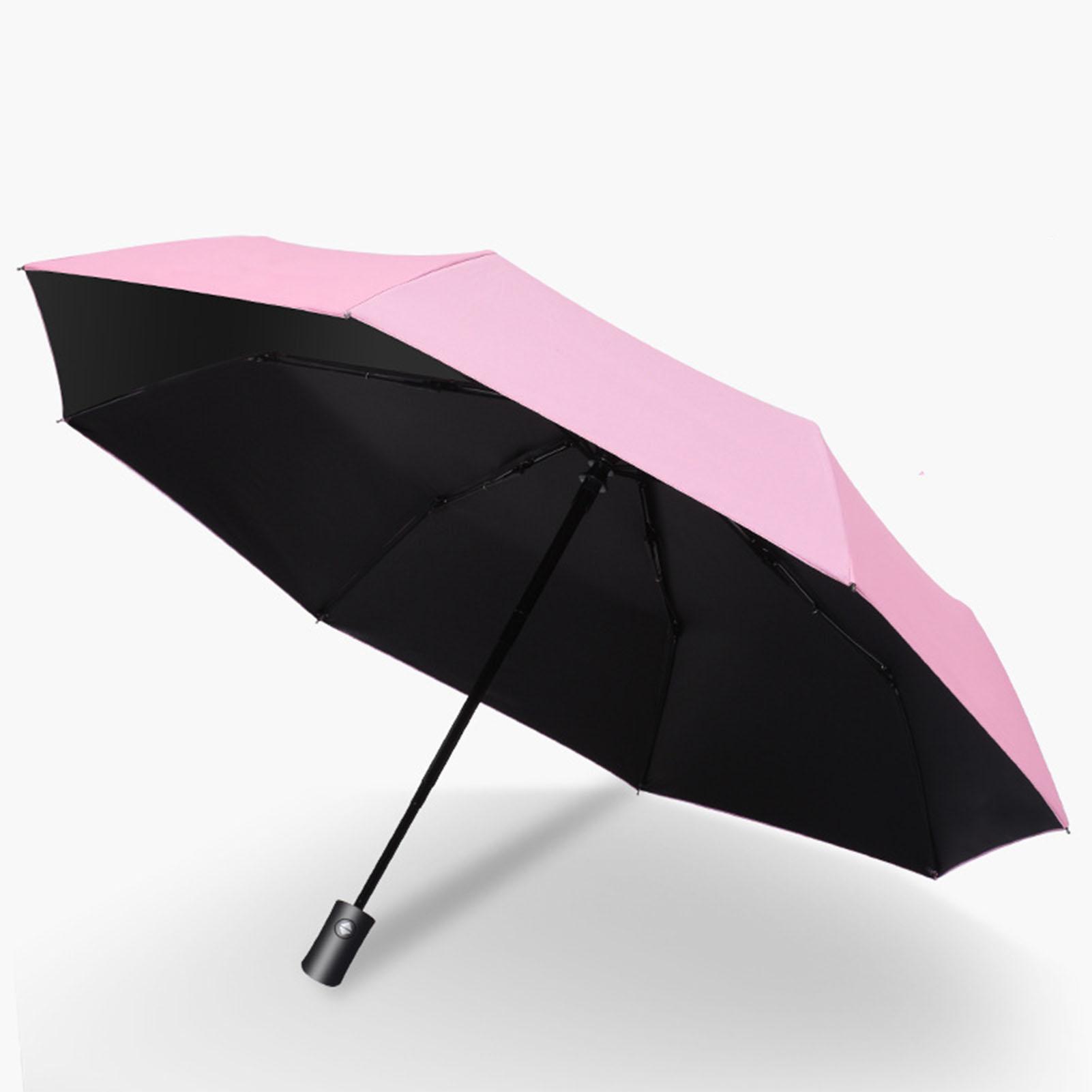 

Full Automatic Umbrella Sun Umbrella Portable Foldable Umbrella UV Proof for Rainy and Sunny Days Pink светло-розовый