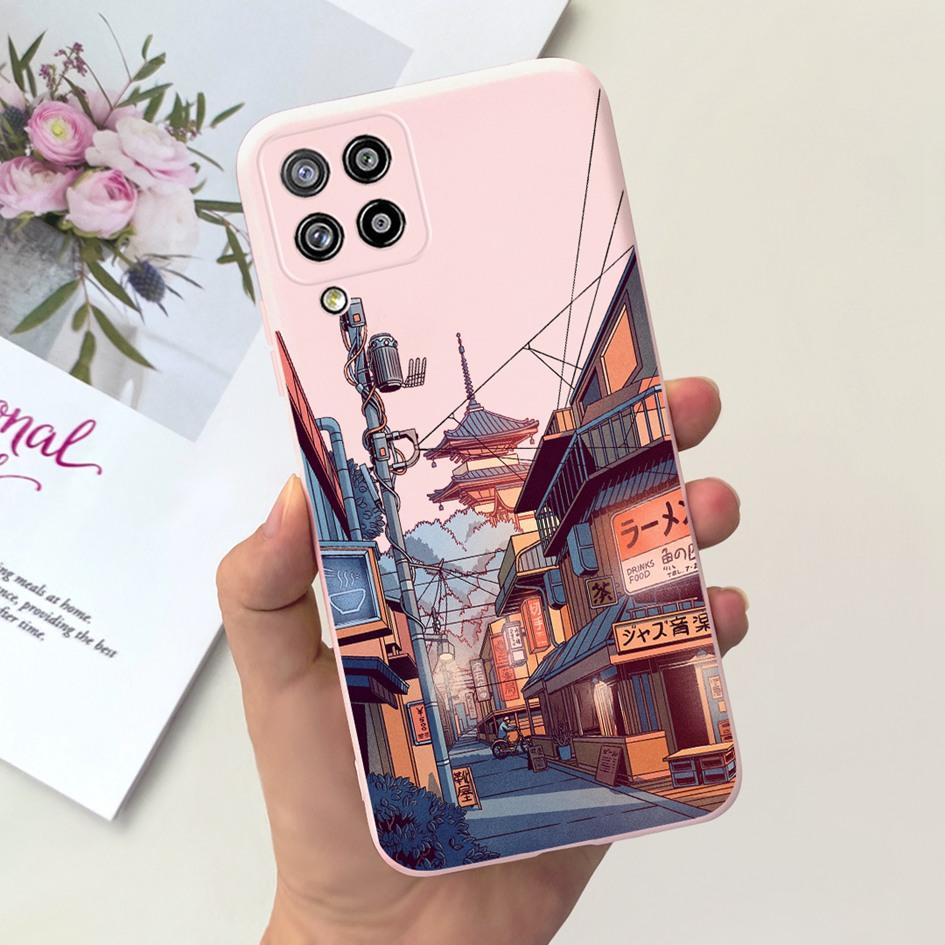 For Samsung Galaxy A22 4G Case A 22 SM-A225F Cover Fashion Marble Funda Soft Silicone Cover on Samsung A22 5G SM-A226B A22s Capa