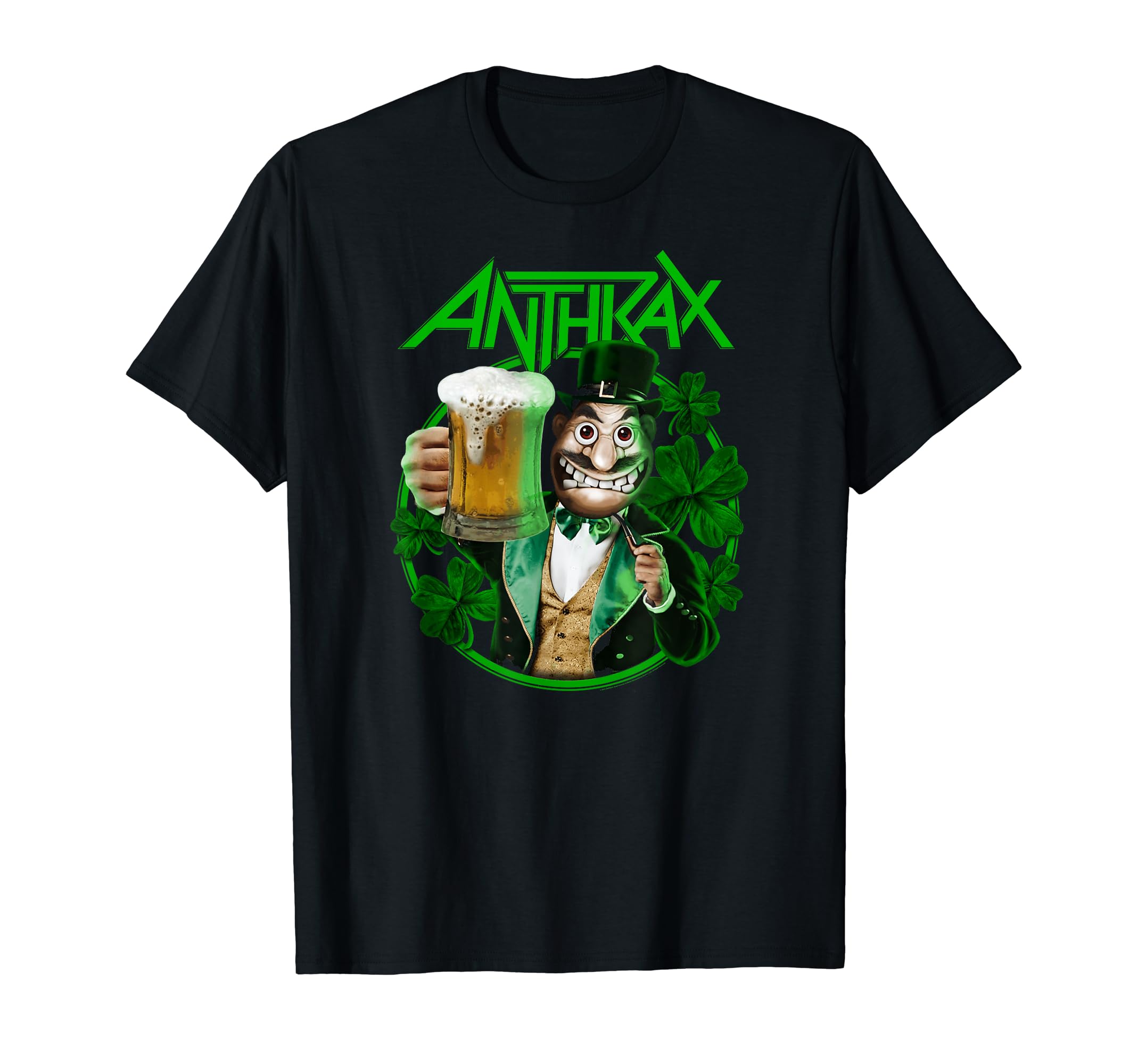 

Anthrax – St. Patrick s Day Beer Shamrock T-Shirt