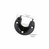 High Quality Stainless Steel Flange Seat Fixed Tube Hook Wardrobe Hanger Rod Rod Support Support Bracket Hardware Accessories