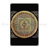 Buddhist Mandala  Guyblank Metal Sign Printing Garage Club Wall Decor Plaques Painting Tin Sign Poster