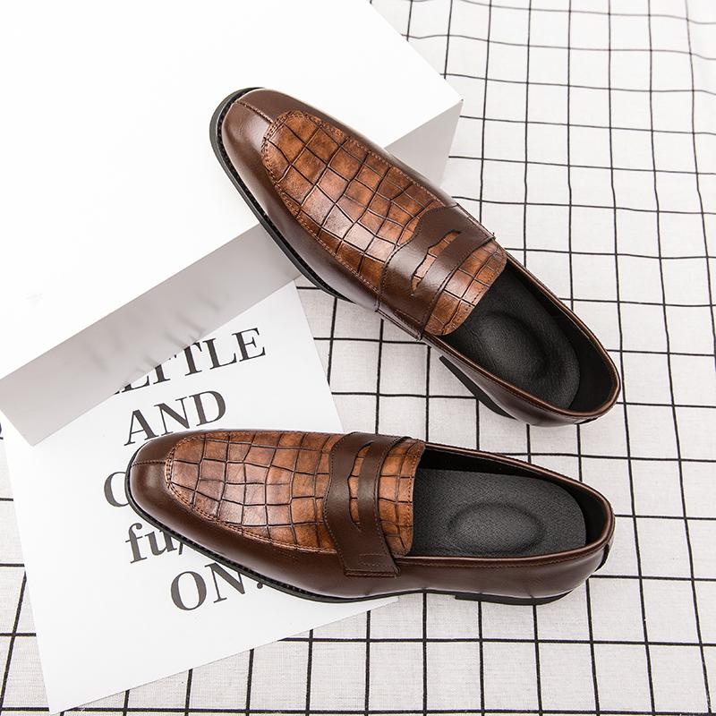 

Fashion Large Size 38-48 Classic Men Loafers Men Casual Comfortable Breathable and Fashionable Formal Shoes Banquet Shoes Men 48 жёлтый