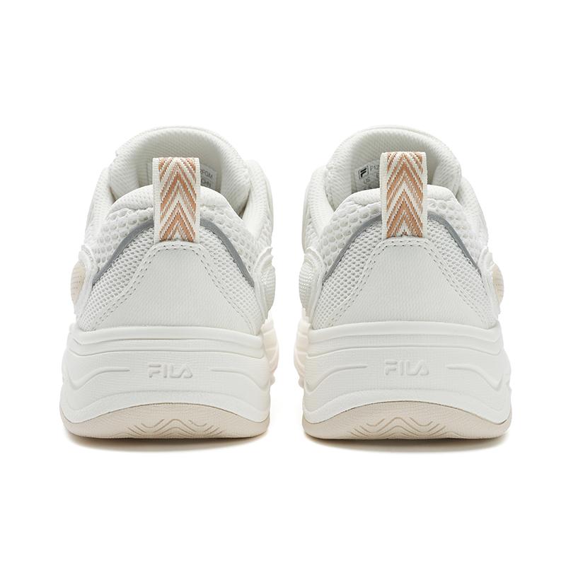 FILA Vibe Retro Series Fashion Trendy Comfortable Versatile Casual Breathable Low-Top Skate Shoes Women sneaker White Yellow F12W522212FGM