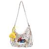New DCLOUD Nylon Crossbody Bag Women's Yellow/White/Blue TBT232