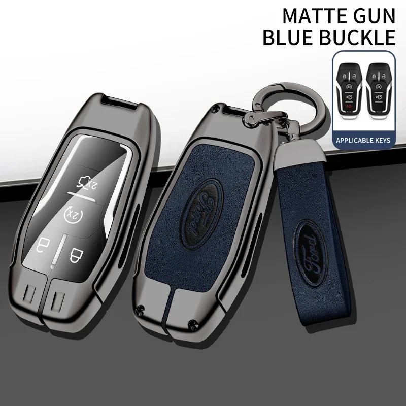 

Car Sticker Ford New 2025 Hot Car Key Cover Case Smart Remote Shell For Ford Fusion Mondeo Mustang F-150 Explorer Edge 2015 2016