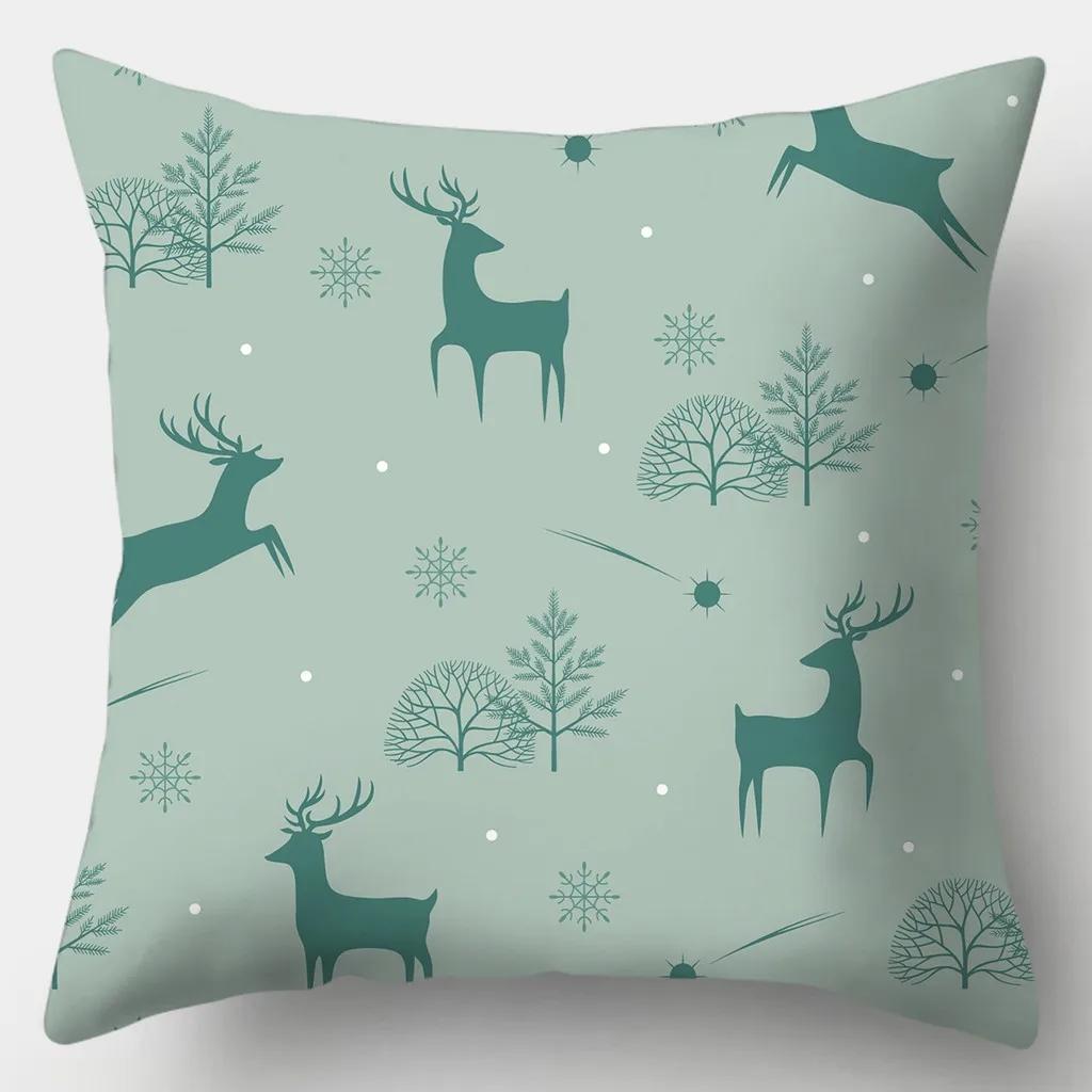 Creative Elk Cushion Covers Deer Pillowcases in the Forest Square Sofa  Home Decor