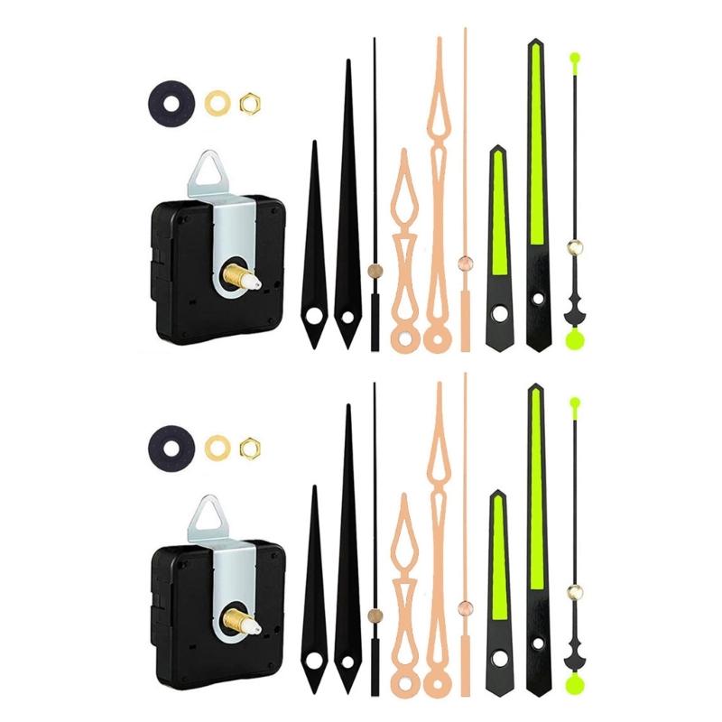 Silents Clock Mechanism Replacement Kits, Battery Operated Clock Movement Parts with Clock Hand DIY Clock Repair Parts