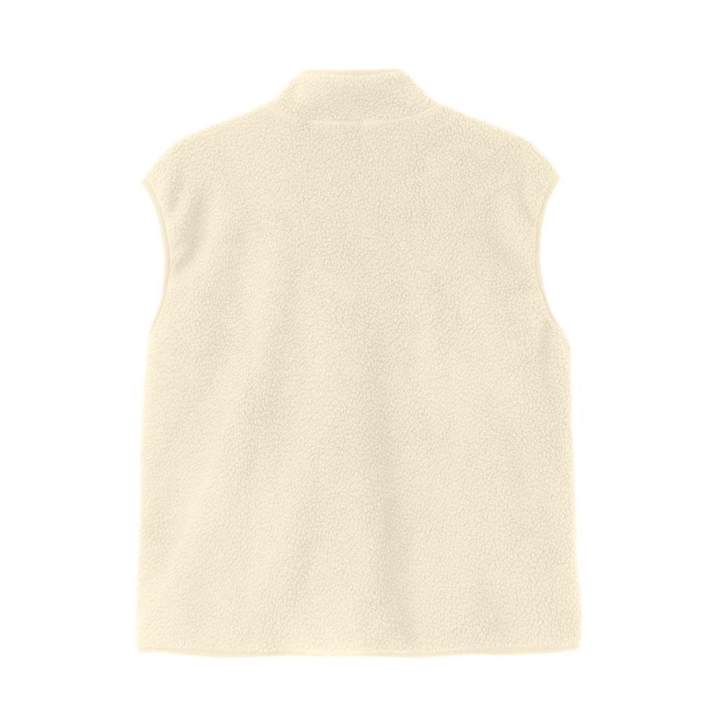 Motevarm ermeløs vest for kvinner glidelås fleecejakke