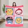K-Kakaos F-Friends   Plush Blanket Kids  Flannel Throw Blanket For Couch Chair Soft Custom Quality Bedspread Gift Idea