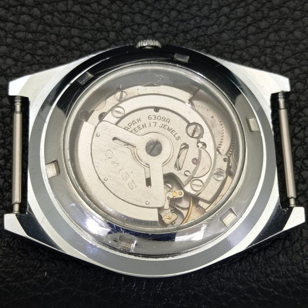 AUTOMATIC VINTAGE REFURBISHED SEIKO 5 6309A JAPAN MENS BLUE DIAL WATCH a441396-5 Sk-a441396