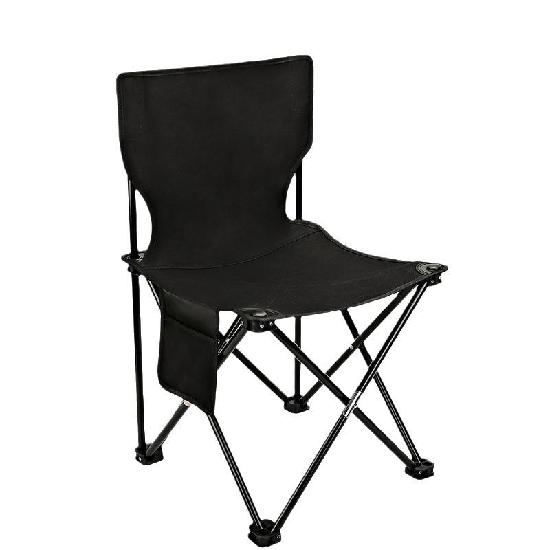 Portable Outdoor Folding Chair - Ideal for Camping, Fishing, Beach, and BBQs with Durable Oxford Cloth Seat