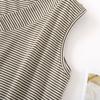 Striped Vest Dress Pajamas Women Cotton Large Size Summer Korean Style Basic Classic Loose Casual Chic Sleeveless Home Wear Trend