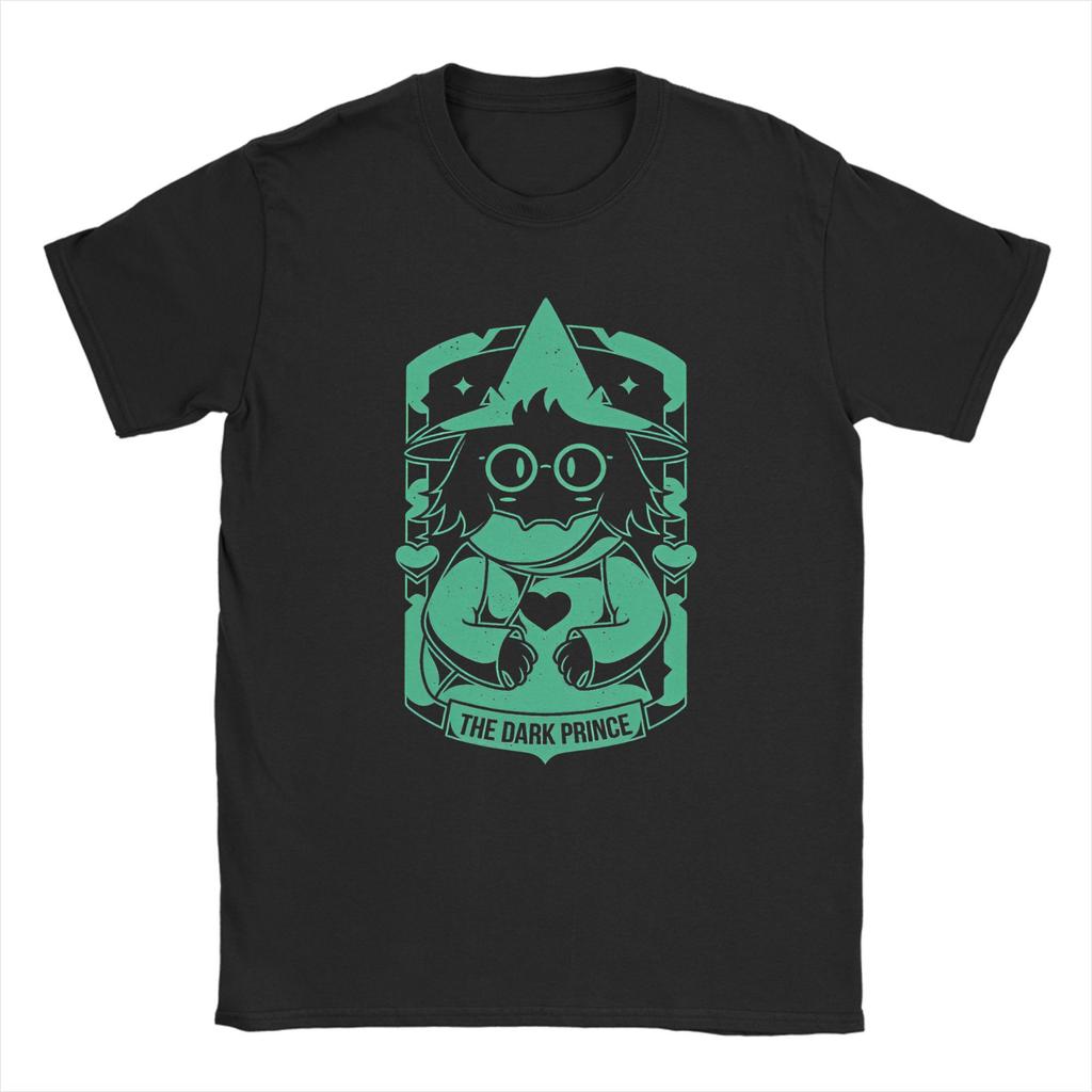 Maglietta Uomo Dark Prince Deltarune Cotone Puro Crazy Girocollo Manica Corta Stampa Top