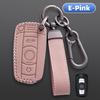For Bmw Leather Key Cover E46 E53 E60 E70 E71 E83 E87 E90 3 5 6 7 Series X3 X5 X6 Z4  Remote Key Fob Case Protector