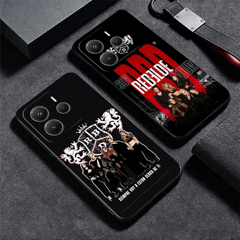 F-Fashion RBD R-Rebelde Soft Phone Case for Xiaomi Redmi Note 12 13 14 15 Pro Plus 11 12S 11S 11T 10 4G Black Cover Back Shell
