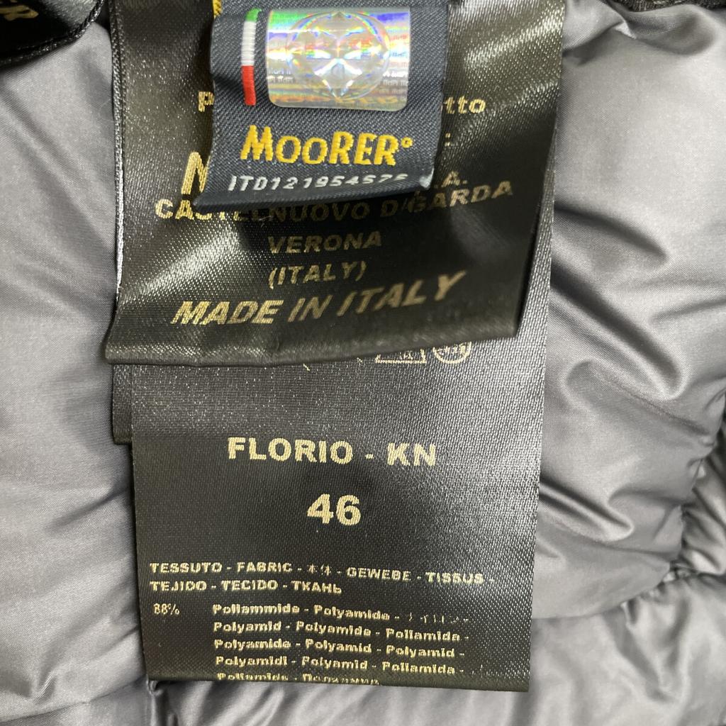 MOORER Navy FLORIO-KN Down Coat coat 46 NavyUsed