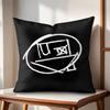 LOGO Design NNeighborhood Cushion Cover Natural Linen Organic Fabric DoubleSided Printing Couch Pillow Covers Home Decor