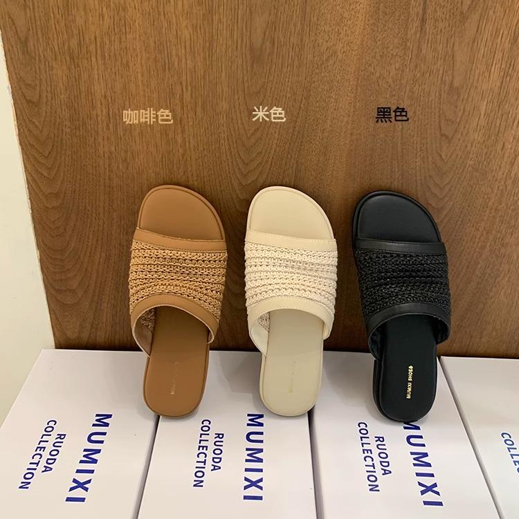 Модная плоская обувь женские тапочки летние клоги женские мягкая резина пляжные повседневные сандалии шлепанцы обувь для отдыха женские тапочки на выход