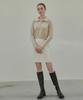 Nigaennikol Leather Mini Skirt_Ivory