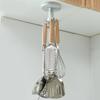 Kitchen Hook Hole-free Wall Hanging Kitchenware Spatula Spoon Cutlery Storage Swivel Hook Retractable Hanger